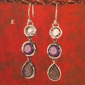 Silpada Sterling Silver Plum Pretty Earrings W2282